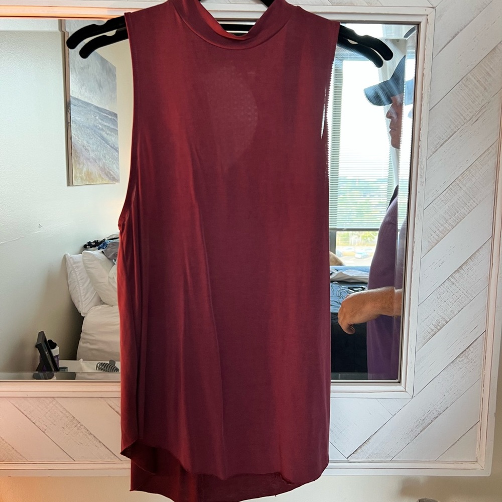 High neck tank top